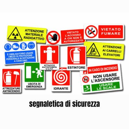 Segnaletica, Emergenze,Le procedure di sicurezza con riferimento al profilo di rischio specifico